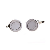 Plain Colour Metal Cufflinks