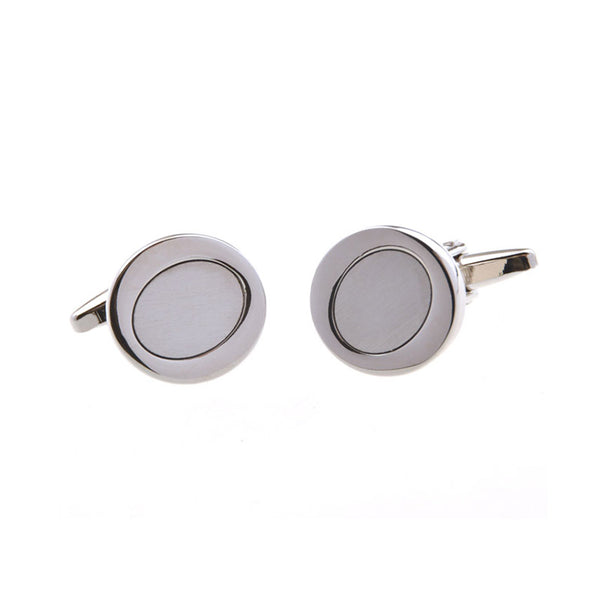 Plain Colour Metal Cufflinks