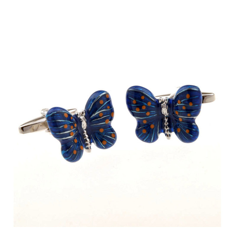 Animals Plants Enamel Dropping Glue Cufflinks
