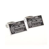 Enamel Dropping Glue Cufflinks