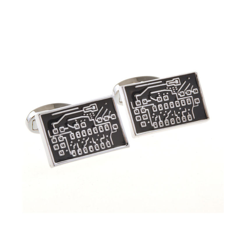 Enamel Dropping Glue Cufflinks