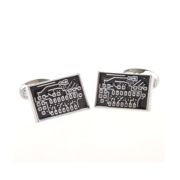 Enamel Dropping Glue Cufflinks