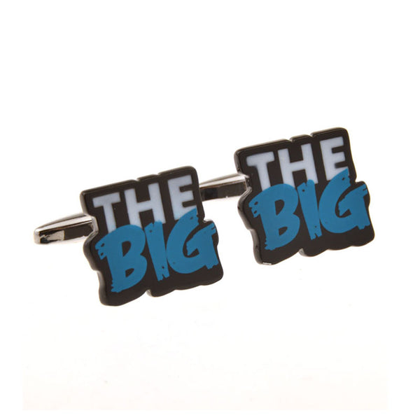 Cartoon Anime Grease Baking Paint Cufflinks