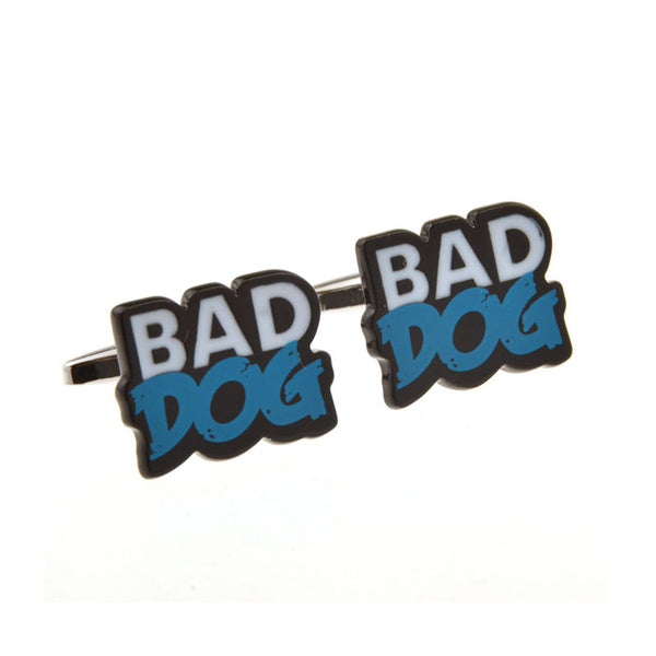 Cartoon Anime Grease Baking Paint Cufflinks