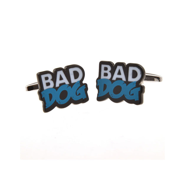 Cartoon Anime Grease Baking Paint Cufflinks