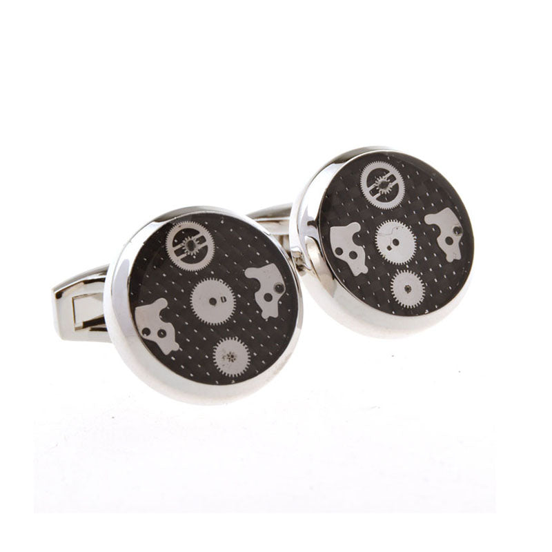 Enamel Dropping Glue Cufflinks