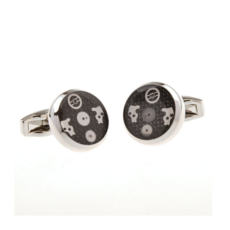 Enamel Dropping Glue Cufflinks