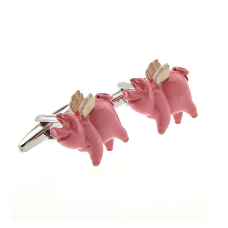 Animals Plants Grease Baking Paint Cufflinks
