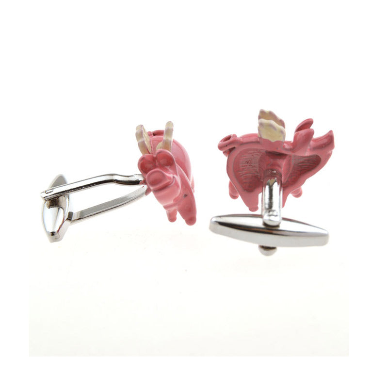 Animals Plants Grease Baking Paint Cufflinks