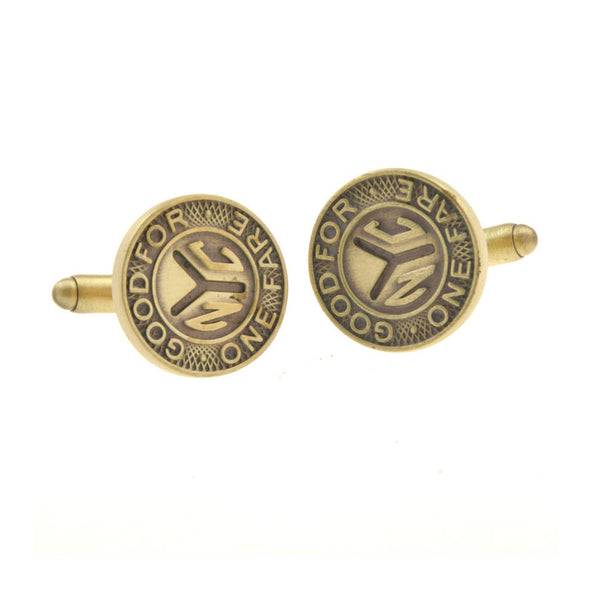 Plain Colour Metal Cufflinks