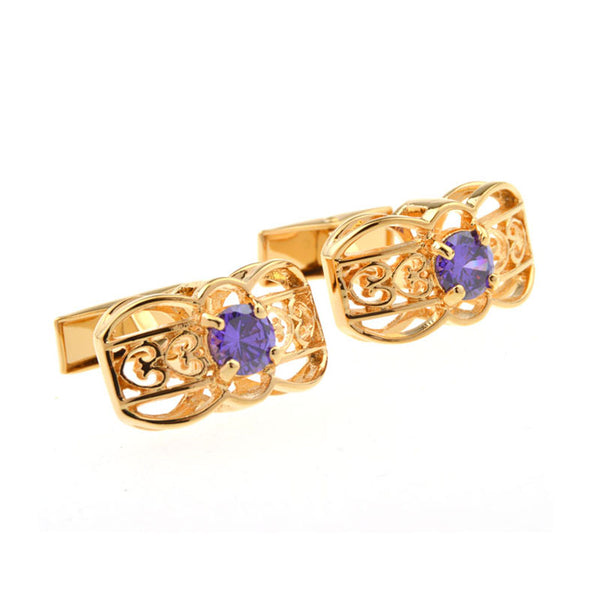 Crystal Zircon Cufflinks