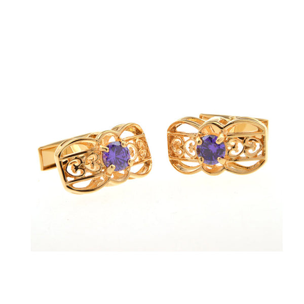 Crystal Zircon Cufflinks