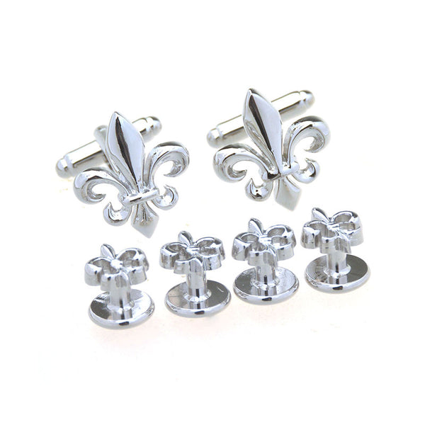 Festivals Wedding Reception Plain Colour Metal Cufflinks And Collar Set
