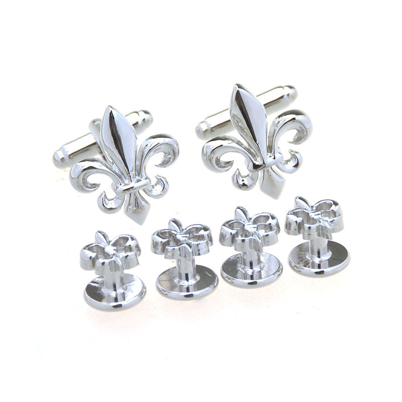 Festivals Wedding Reception Plain Colour Metal Cufflinks And Collar Set