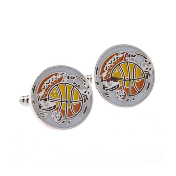 Enamel Dropping Glue Cufflinks