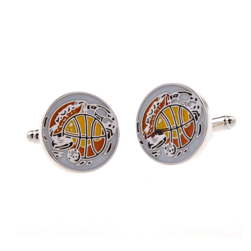 Enamel Dropping Glue Cufflinks