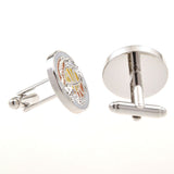 Enamel Dropping Glue Cufflinks