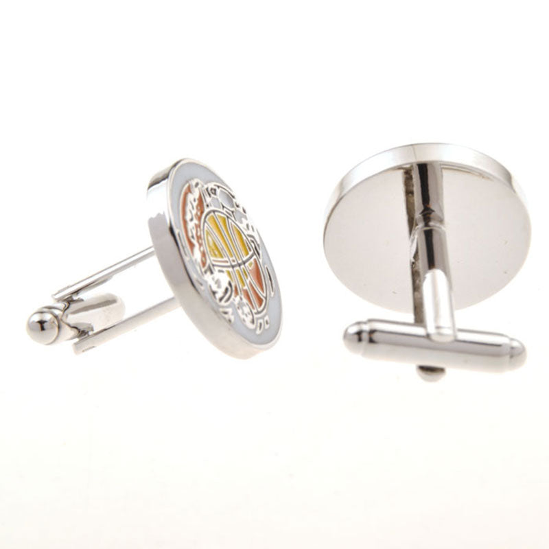 Enamel Dropping Glue Cufflinks