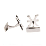 Zodiac Sign Constellation Plain Colour Metal Cufflinks