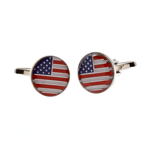 National Flag Music Enamel Dropping Glue Cufflinks