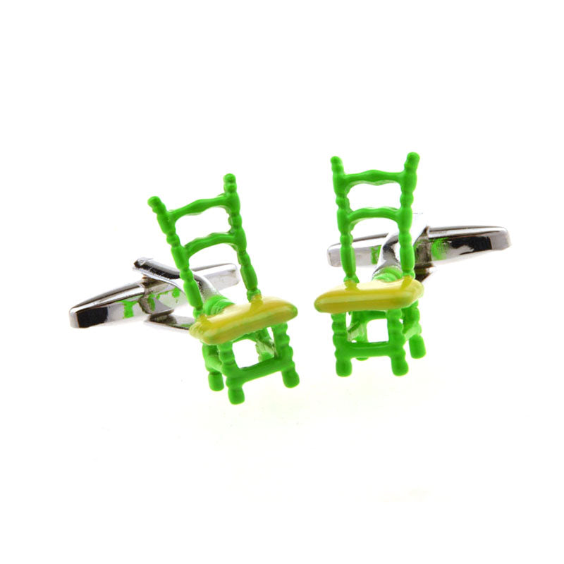 Military Tools Grease Baking Paint Cufflinks