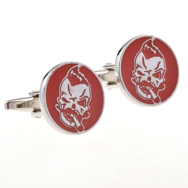 Enamel Dropping Glue Cufflinks