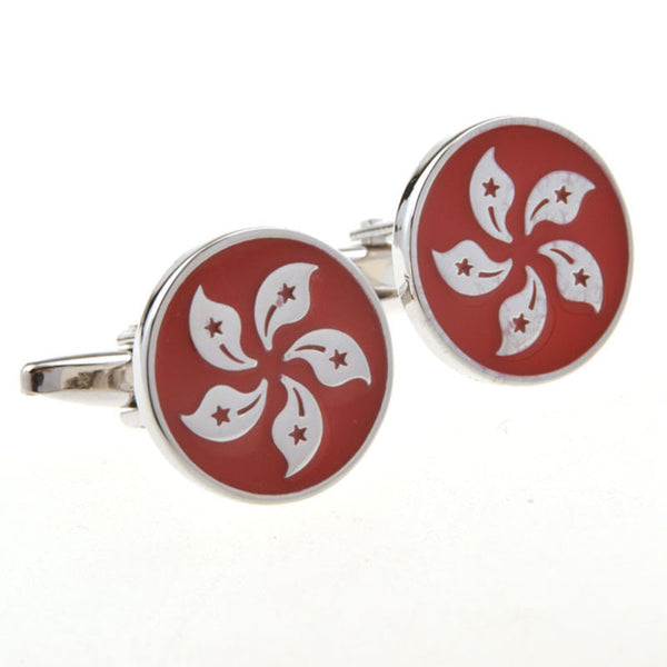 Enamel Dropping Glue Cufflinks