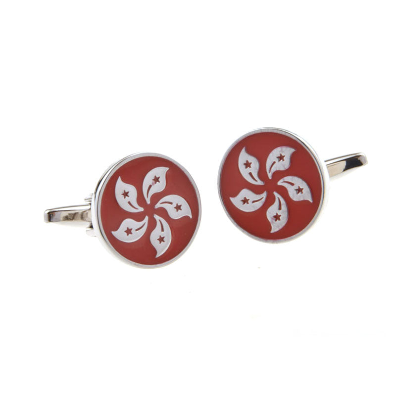 Enamel Dropping Glue Cufflinks