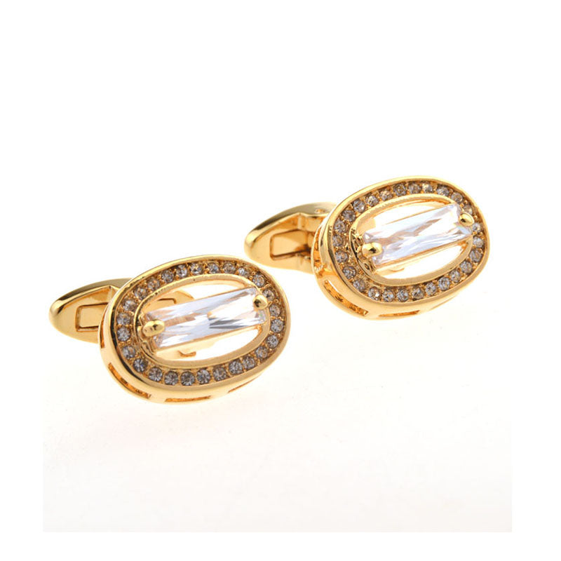 Crystal Zircon Cufflinks