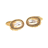 Crystal Zircon Cufflinks