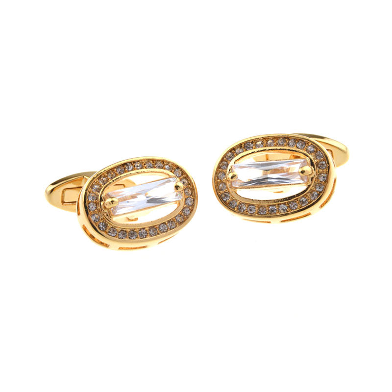 Crystal Zircon Cufflinks