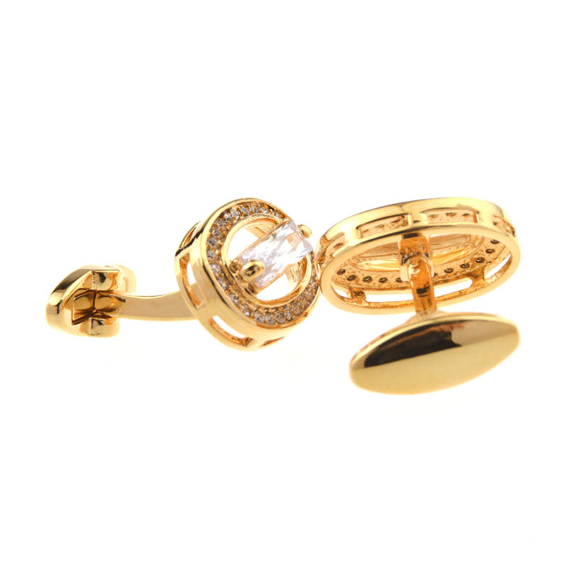 Crystal Zircon Cufflinks