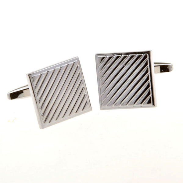 Plain Colour Metal Cufflinks