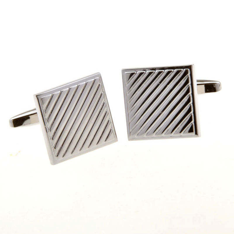 Plain Colour Metal Cufflinks