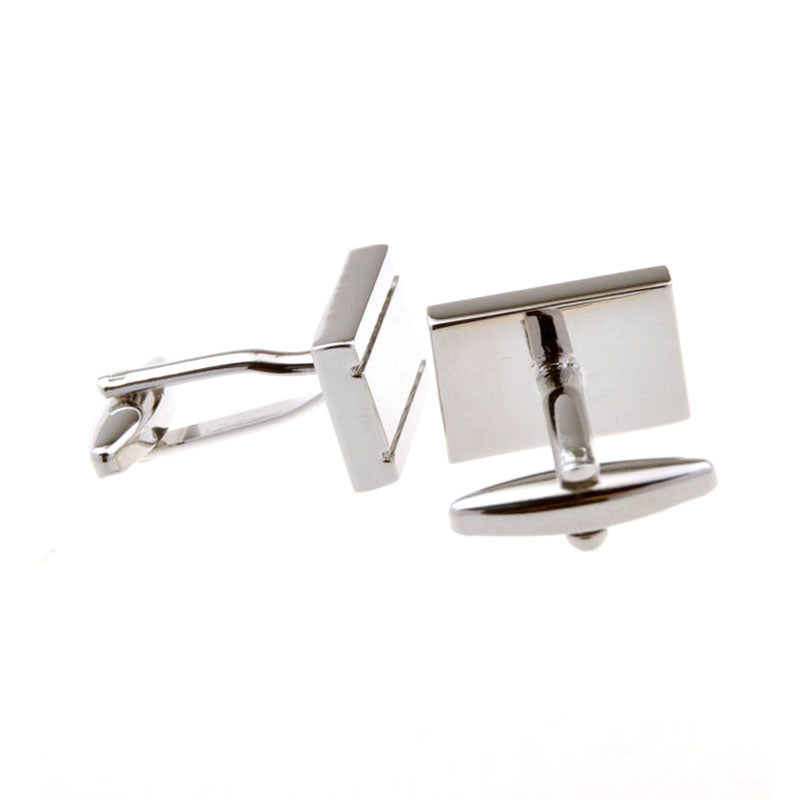 Plain Colour Metal Cufflinks