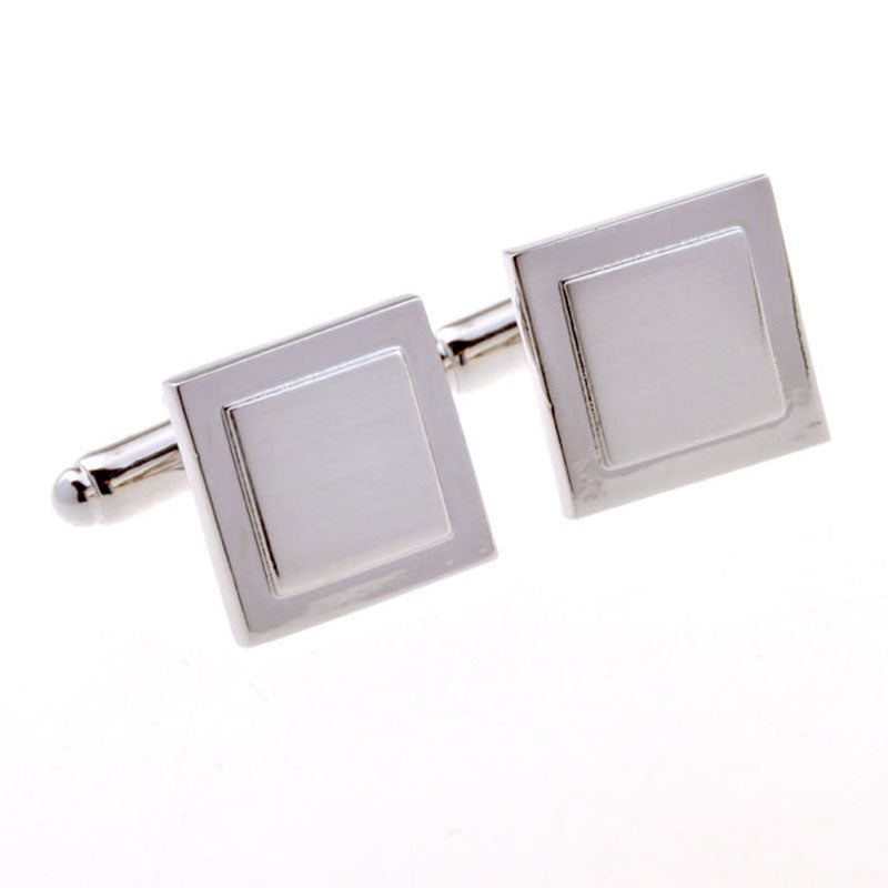 Plain Colour Metal Cufflinks