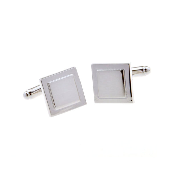 Plain Colour Metal Cufflinks