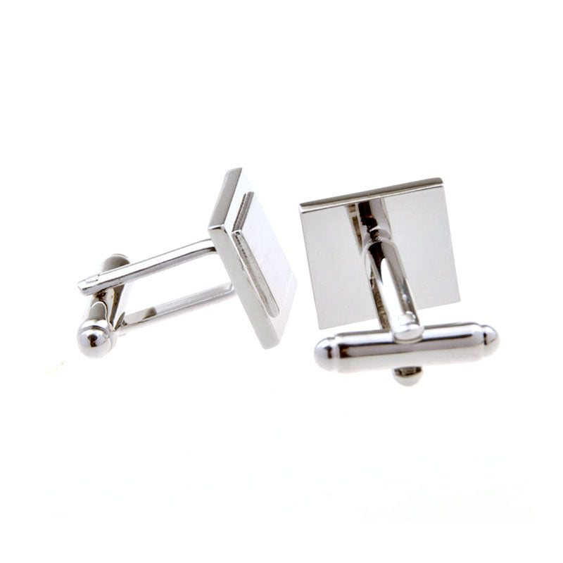 Plain Colour Metal Cufflinks