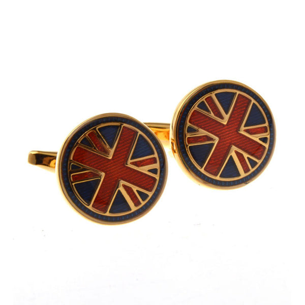 National Flag Music Enamel Dropping Glue Cufflinks
