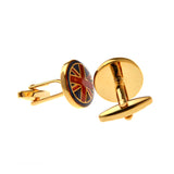National Flag Music Enamel Dropping Glue Cufflinks