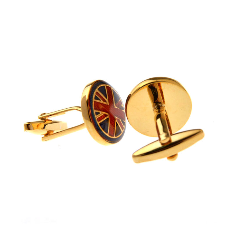 National Flag Music Enamel Dropping Glue Cufflinks