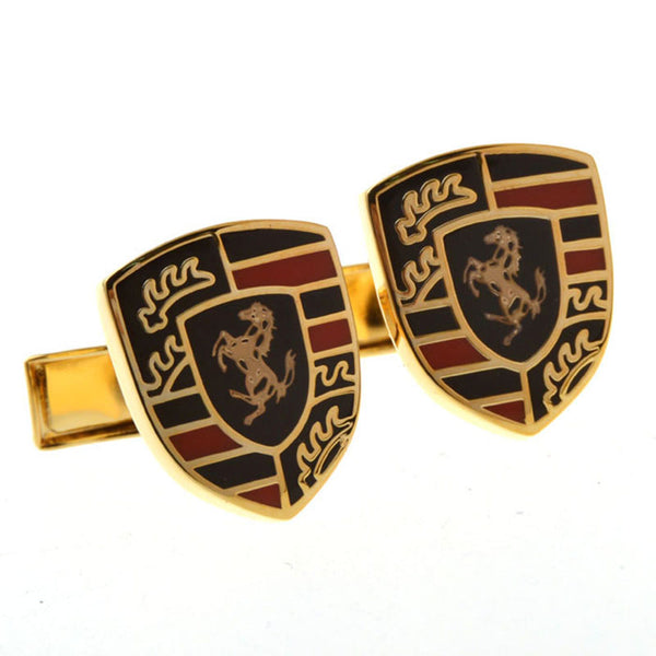Car Logo Traffic Enamel Dropping Glue Cufflinks