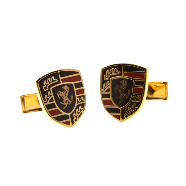 Car Logo Traffic Enamel Dropping Glue Cufflinks