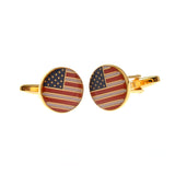 National Flag Music Enamel Dropping Glue Cufflinks