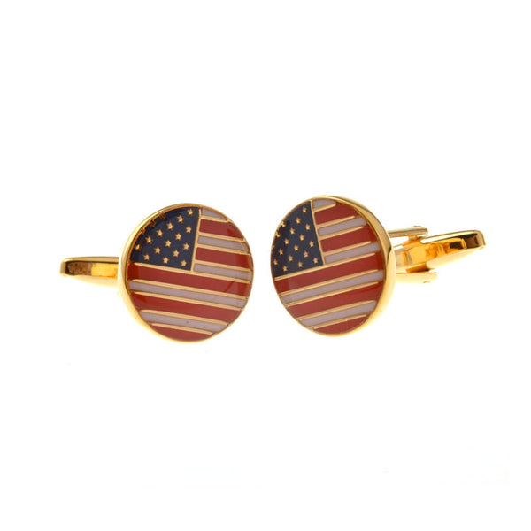 National Flag Music Enamel Dropping Glue Cufflinks