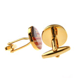 National Flag Music Enamel Dropping Glue Cufflinks