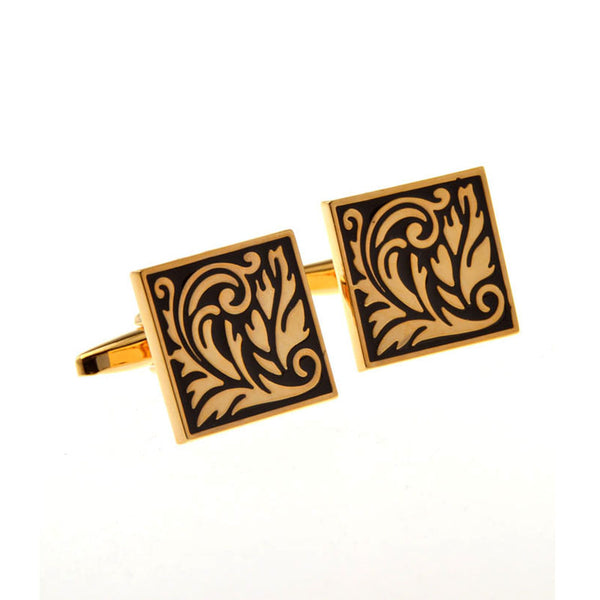 Enamel Dropping Glue Cufflinks