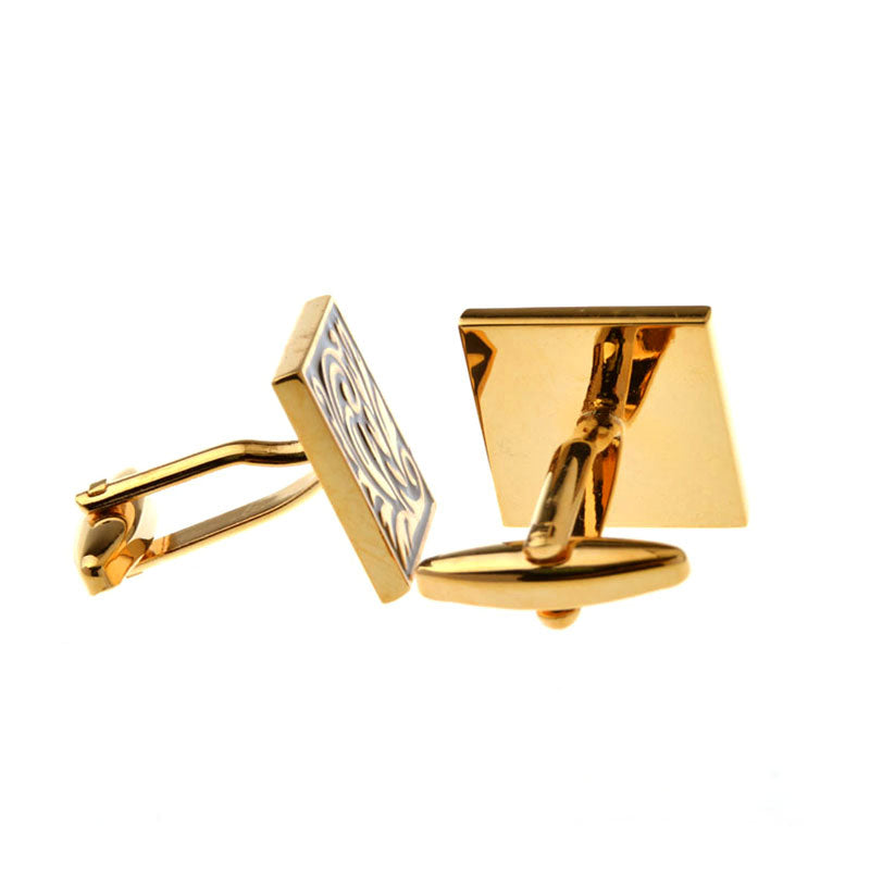 Enamel Dropping Glue Cufflinks