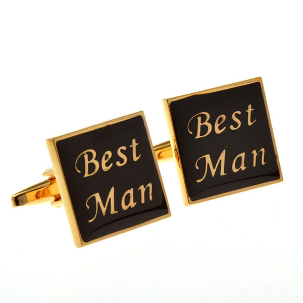 Festivals Wedding Reception Enamel Dropping Glue Cufflinks