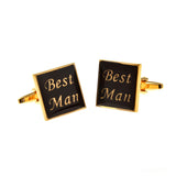 Festivals Wedding Reception Enamel Dropping Glue Cufflinks